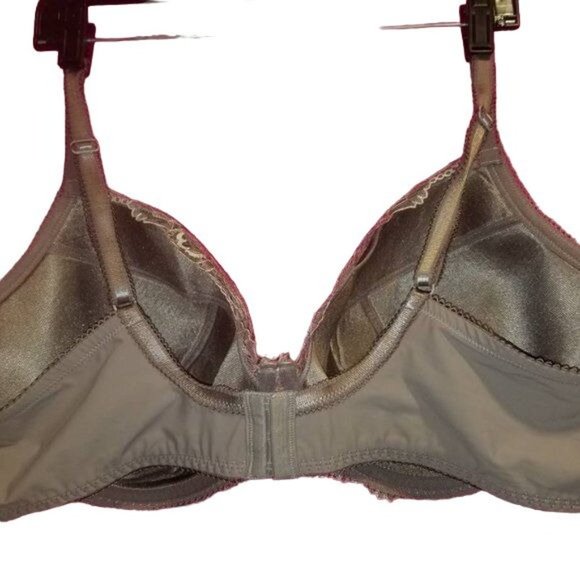 Ella Pretty Secrets Women's 46DDD Bra Taupe Lace Underwire Plus Size - Picture 2 of 4